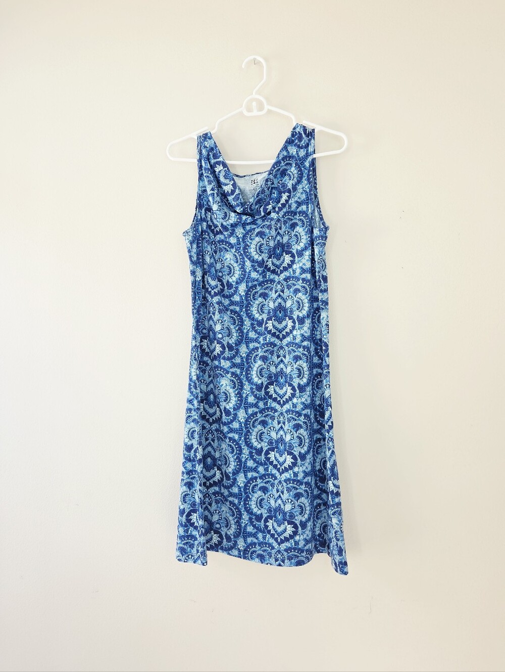Title Nine Breeze cowl neck dress Active Dress Medium Blue